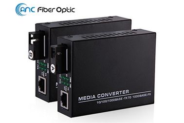 convertitore a fibra ottica singolo 10 100 1000M porto dello Sc 1310nm/1550nm di MP di media