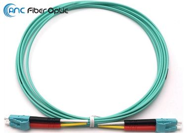 Il LC all'acqua a fibra ottica del cavo di toppa di LC 10G OM3 50/125 collega l'abitudine in duplex di 2.0mm 3.0mm