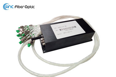 Commutatore ottico meccanico del separatore FC/APC 1x8 1x16 del cavo a fibre ottiche 900um di MP 1310/1550nm 1m