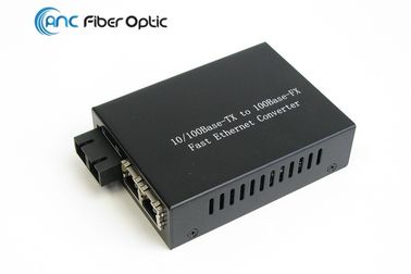 St FC Por dello Sc doppia 100M veloce della fibra 1x del convertitore 10 di media di Ethernet della fibra al RJ45