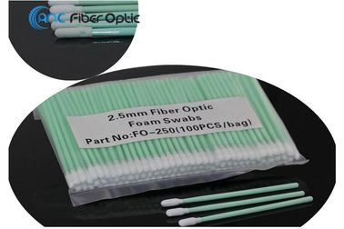 Tamponi puliti della schiuma senza filaccia a fibra ottica una volta 1.25mm 2.5mm 100 pc/pacchetto