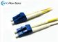 La toppa a fibra ottica monomodale di LSZH cabla LC/UPC a giallo di LC/UPC 3 metri